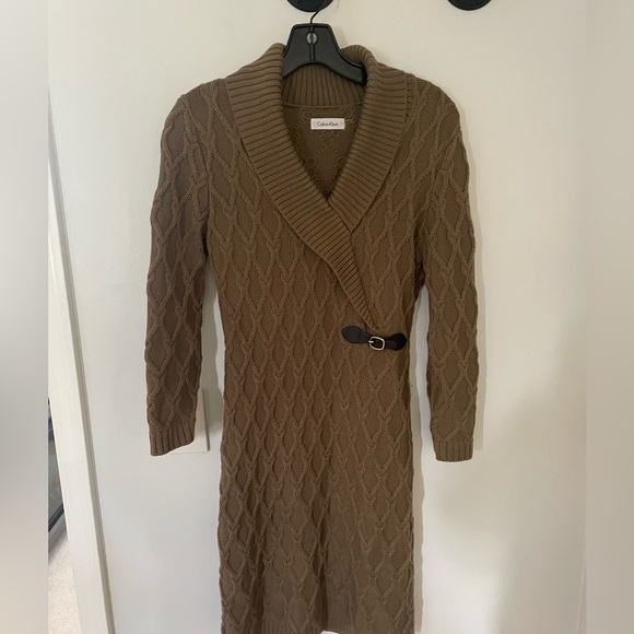 Calvin Klein sweater dress. Never worn! Very flattering! - Picture 1 of 2